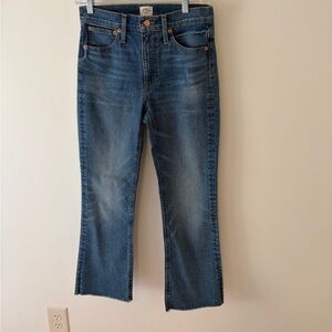 Limited Edition J. Crew 9” Billie Demi Boot Crop Jeans Size 27